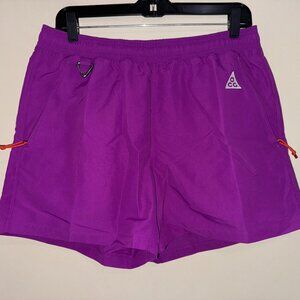 Nike ACG "Reservoir Goat" Hiking Shorts Mid Thigh Berry Men's M FN2472-505 NEW